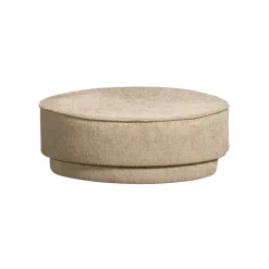 Bijzettafels|Poefs & Krukjes<VTwonen Poef Pearl Beige - Ø 80 cm