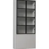 Vitrinekasten<VTwonen Vitrinekast Basic Mist - 101x230x40 cm