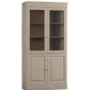 Vitrinekasten<VTwonen Vitrinekast Chow Greige - 105x215x40 cm