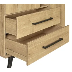 Wandkasten< Wandkast Batenburg Naturel - 120x170x45 cm