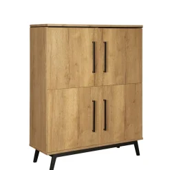 Wandkasten< Wandkast Batenburg Naturel - 120x150x45 cm