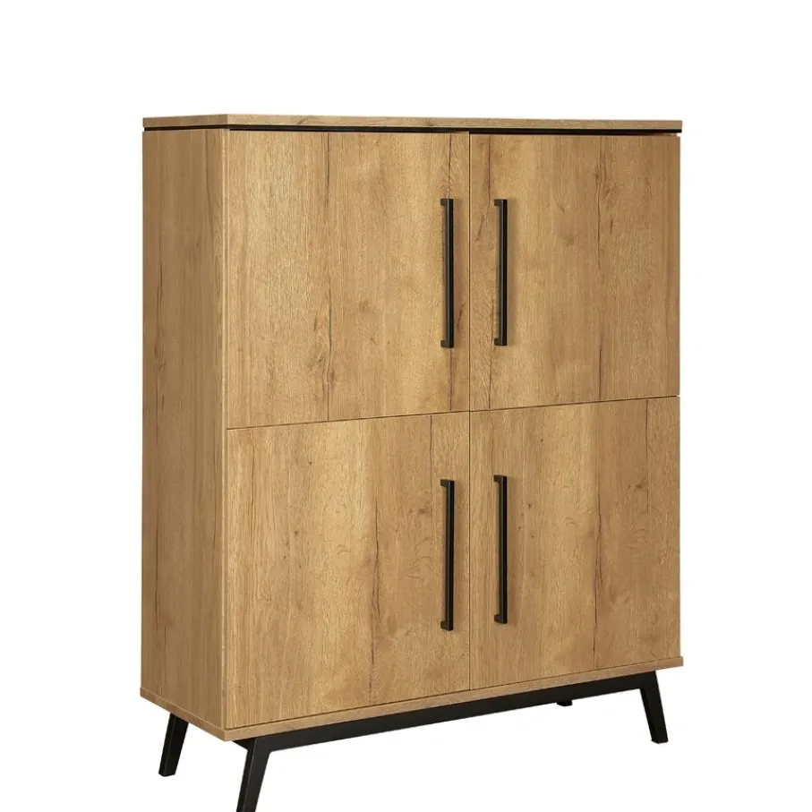 Wandkasten< Wandkast Batenburg Naturel - 120x150x45 cm