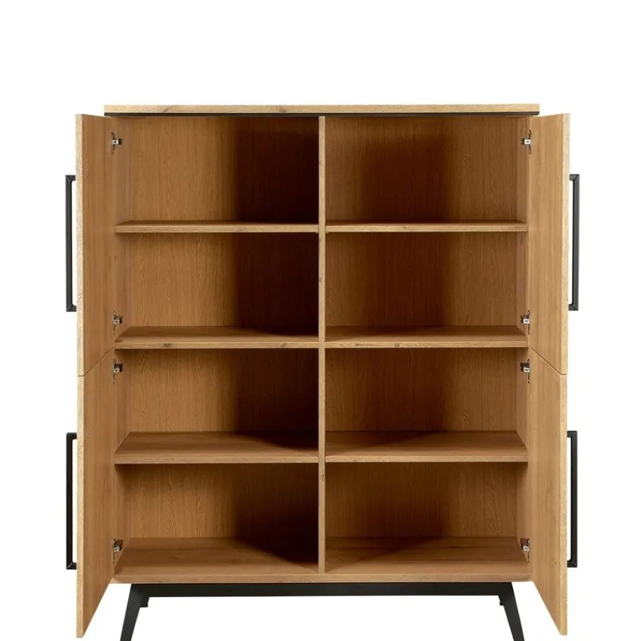 Wandkasten< Wandkast Batenburg Naturel - 120x150x45 cm