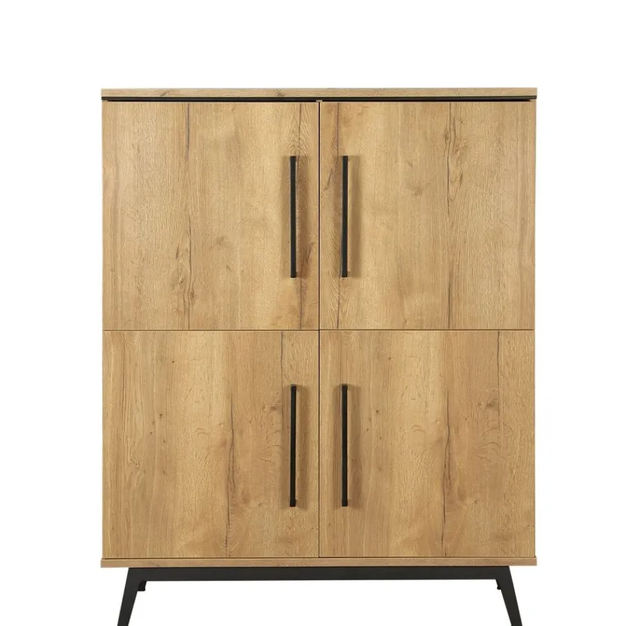 Wandkasten< Wandkast Batenburg Naturel - 120x150x45 cm