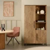 Wandkasten< Wandkast Culemborg Naturel - 109x200x45 cm