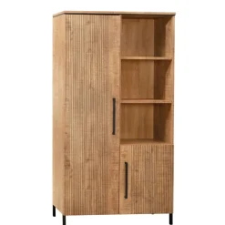 Wandkasten< Wandkast Culemborg Naturel - 109x200x45 cm