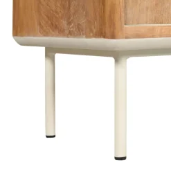 Wandkasten< Wandkast Doble Naturel / Crème - 85x210x40 cm