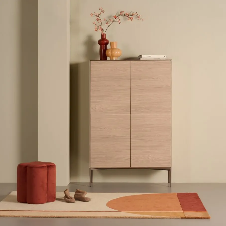 Wandkasten< Wandkast Fado Naturel - 110x170x42 cm