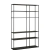 Wandkasten< Wandkast Lennard Zwart - 120x195x35 cm