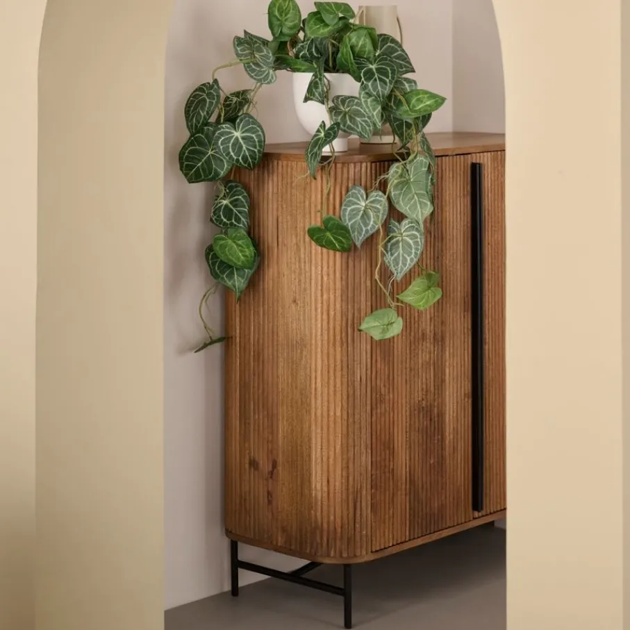 Wandkasten< Wandkast Rego Bruin - 90x100x40 cm