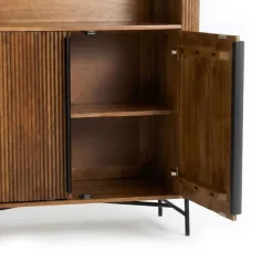Buffetkasten|Wandkasten< Wandkast Rego Bruin - 110x150x40 cm