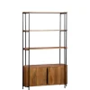 Boekenkasten|Wandkasten< Wandkast Rego Bruin - 98x171x35 cm