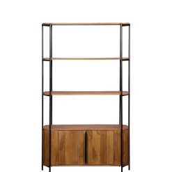 Boekenkasten|Wandkasten< Wandkast Rego Bruin - 98x171x35 cm