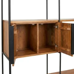 Boekenkasten|Wandkasten< Wandkast Rego Bruin - 210x210x39 cm