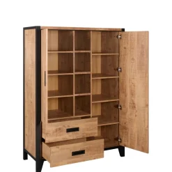 Wandkasten< Wandkast Tilburg Naturel - 120x170x45 cm