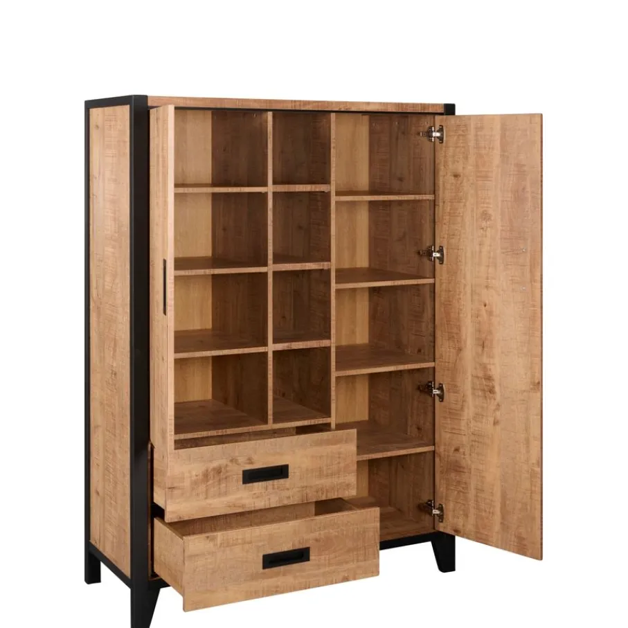 Wandkasten< Wandkast Tilburg Naturel - 120x170x45 cm