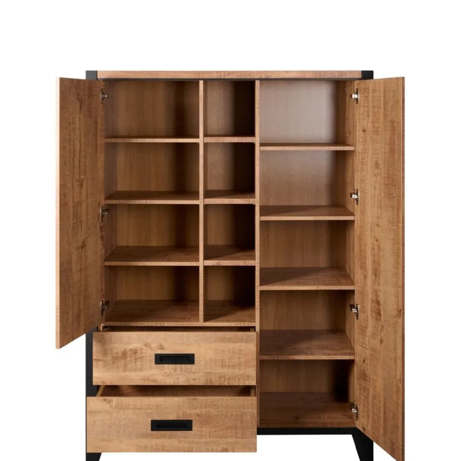 Wandkasten< Wandkast Tilburg Naturel - 120x170x45 cm