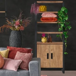 Boekenkasten|Wandkasten< Wandkast Tilburg Naturel - 82x200x45 cm