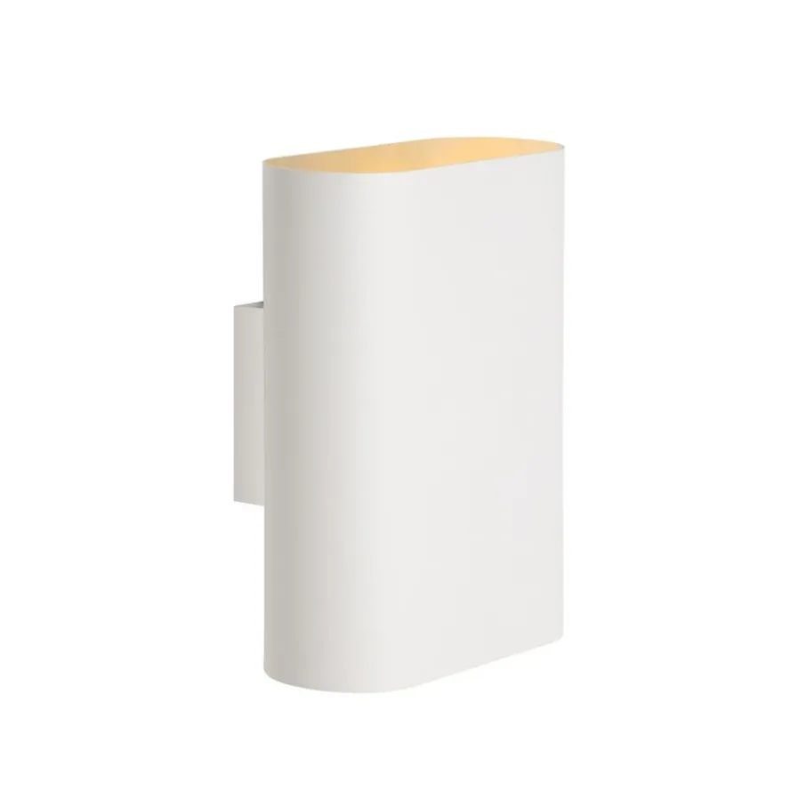 Wandlampen<Lucide Wandlamp Ovalis Wit