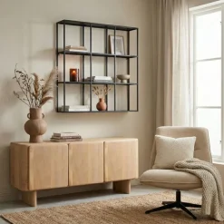 Wandrekken & Planken|Wandrekken< Wandrek Branco Zwart - 105x105 cm