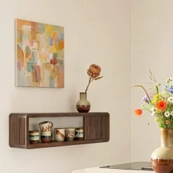 Wandrekken & Planken|Wandrekken< Wandrek Ponti Donkerbruin - 85x25 cm