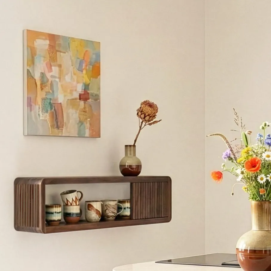 Wandrekken & Planken|Wandrekken< Wandrek Ponti Donkerbruin - 85x25 cm