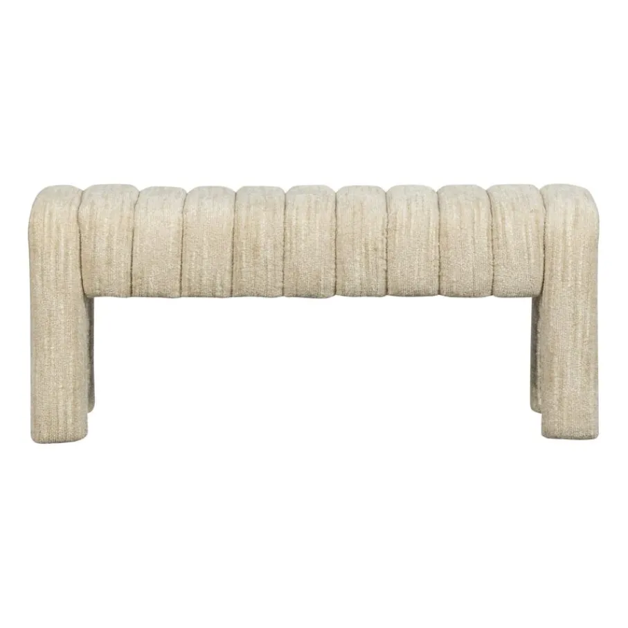 Poefs & Krukjes<WOOOD Bank Frex Beige - 110x43 cm
