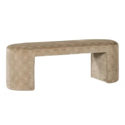 Poefs & Krukjes|Eetkamerbanken<WOOOD Bank Jacob Beige - 130x46 cm