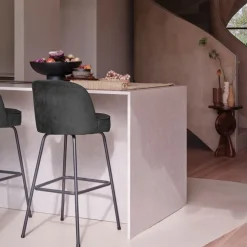 Barkrukken|Barkrukken<WOOOD Barkruk Vogue Zwart - 80 cm