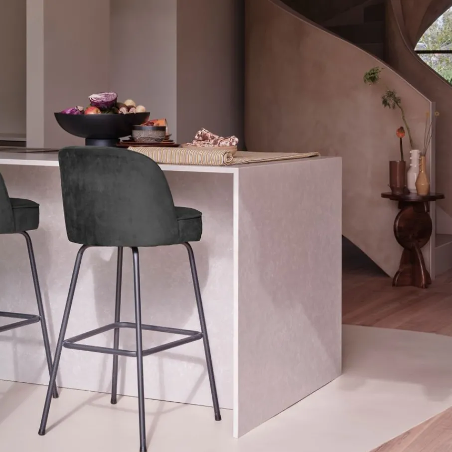 Barkrukken|Barkrukken<WOOOD Barkruk Vogue Zwart - 80 cm