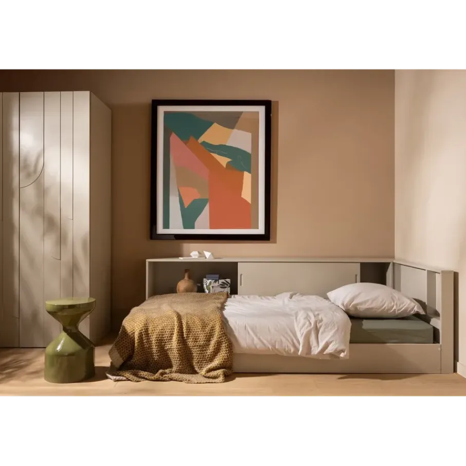 Eenpersoonsbedden<WOOOD Bed Carter Dust - 90x200 cm