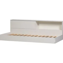 Eenpersoonsbedden<WOOOD Bed Carter Wit - 90x200 cm