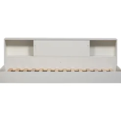 Eenpersoonsbedden<WOOOD Bed Carter Wit - 90x200 cm
