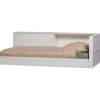 Eenpersoonsbedden<WOOOD Bed Carter Wit - 90x200 cm