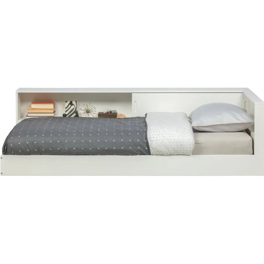 Eenpersoonsbedden<WOOOD Bed Connect Wit - 90x200 cm