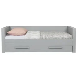 Bedaccessoires<WOOOD Bedlade Dennis Grijs - 90x190 cm