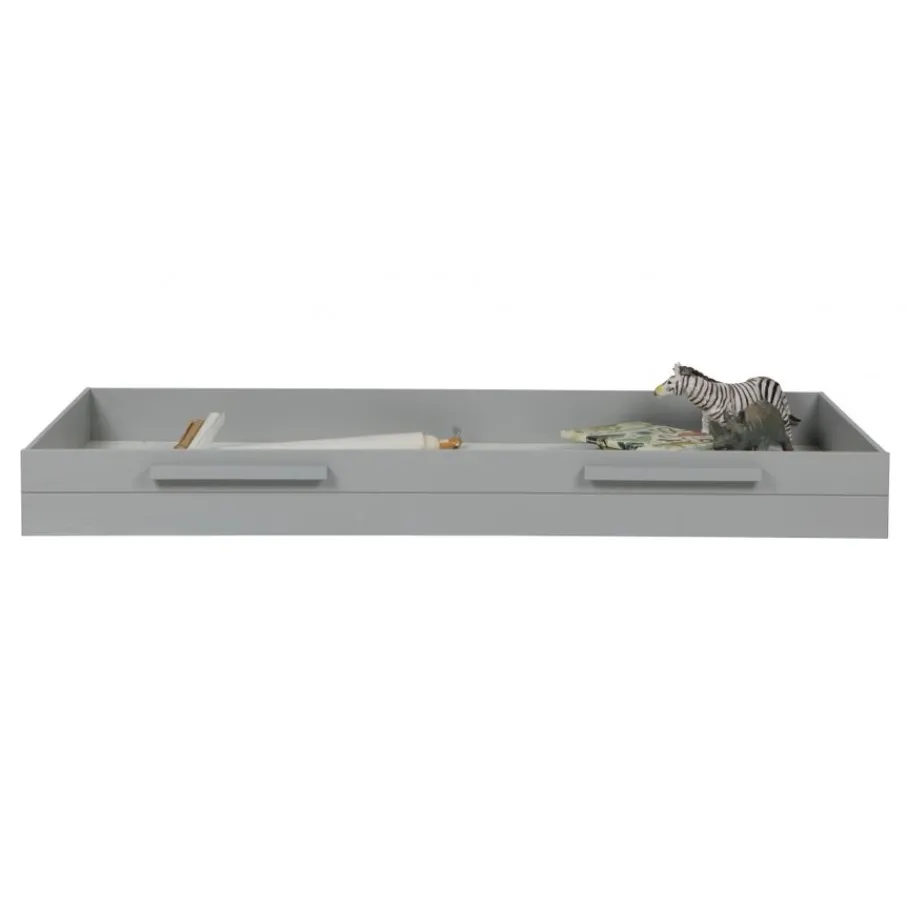 Bedaccessoires<WOOOD Bedlade Dennis Grijs - 90x190 cm