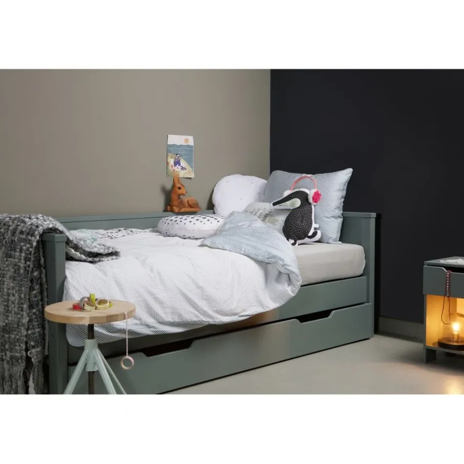 Bedaccessoires<WOOOD Bedlade Nikki Groen - 198x20x94 cm