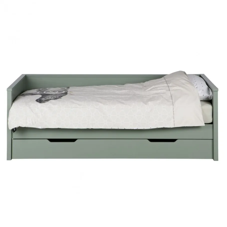 Bedaccessoires<WOOOD Bedlade Nikki Groen - 198x20x94 cm