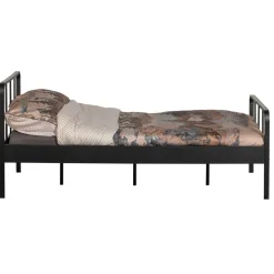 Tweepersoonsbedden|Eenpersoonsbedden<WOOOD Bed Mees Zwart - 120x200 cm