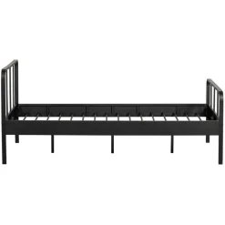 Tweepersoonsbedden|Eenpersoonsbedden<WOOOD Bed Mees Zwart - 120x200 cm