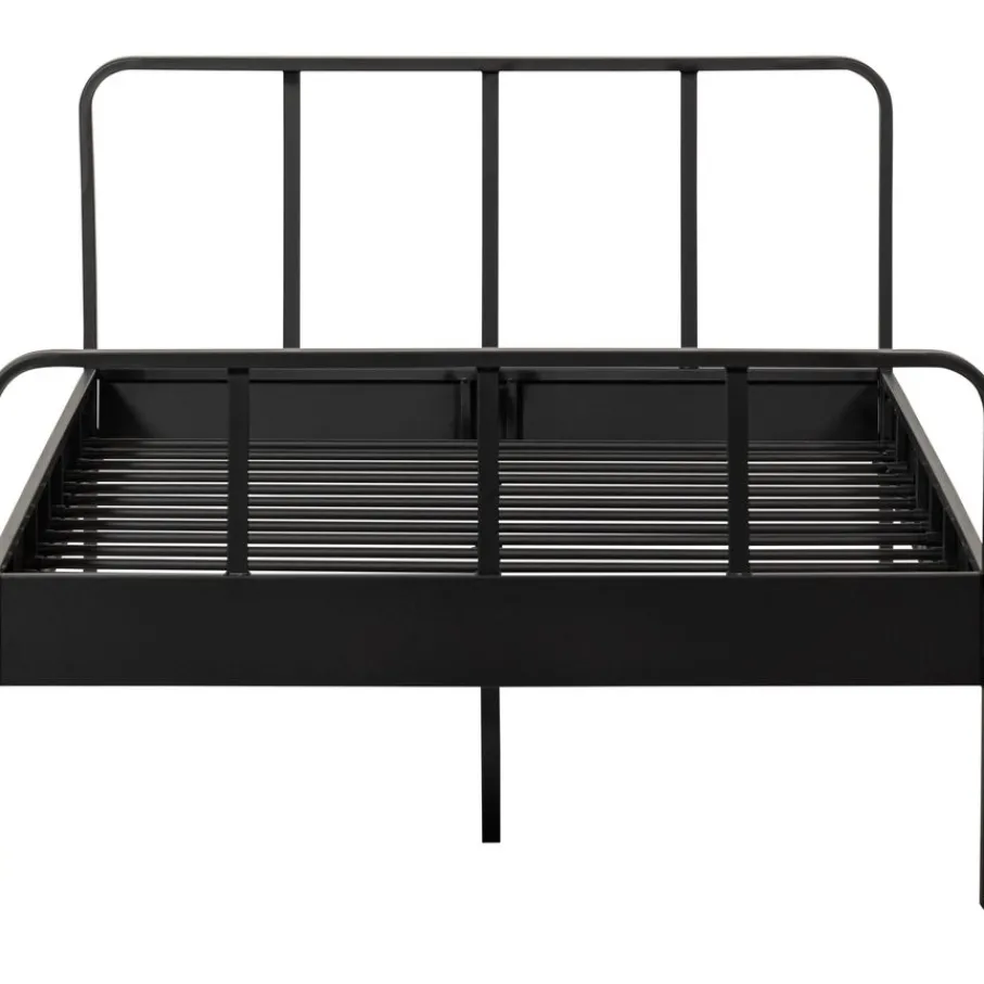 Tweepersoonsbedden|Eenpersoonsbedden<WOOOD Bed Mees Zwart - 120x200 cm