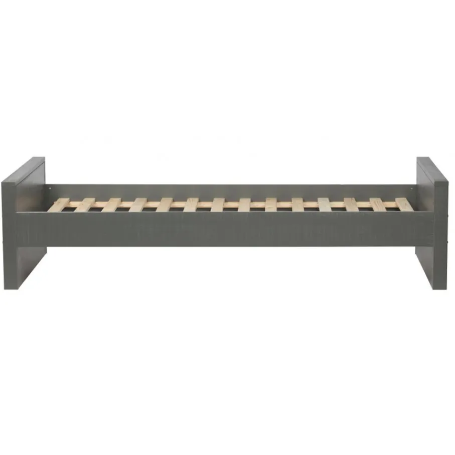 Eenpersoonsbedden<WOOOD Bed Morris Leem - 90x200 cm