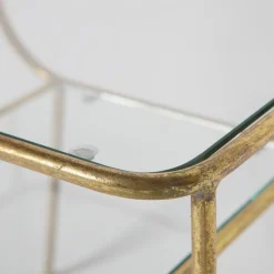 Bijzettafels|Nachtkastjes<WOOOD Bijzettafel Amazing Goud - 47x40 cm