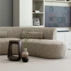 Bijzettafels<WOOOD Bijzettafel Bayo Walnoot - Ø 33 cm