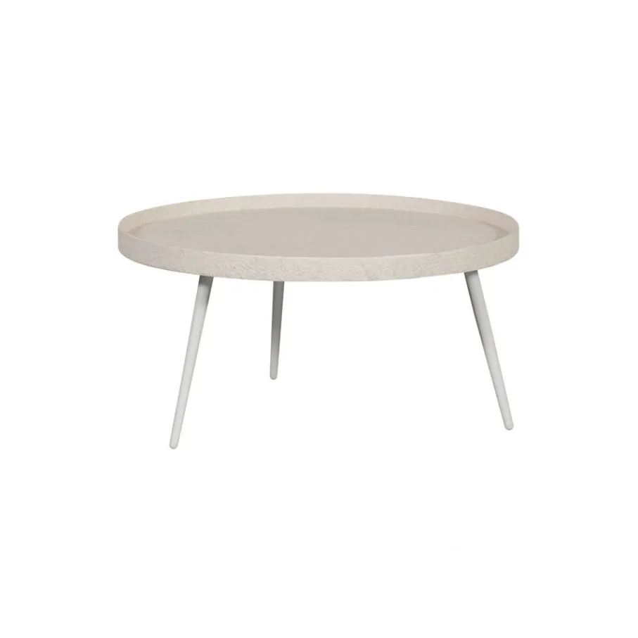 Salontafels<WOOOD Bijzettafel Bounds Beige - Ø 74 cm