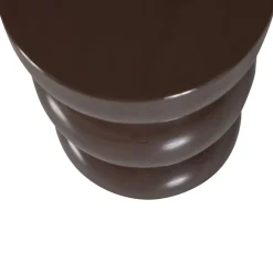 Bijzettafels<WOOOD Bijzettafel Breno Donkerbruin - Ø 30 cm
