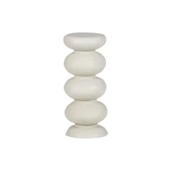 Bijzettafels<WOOOD Bijzettafel Brilo Crème - Ø 29 cm