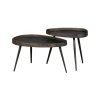 Bijzettafels<WOOOD Bijzettafel Crude Brons - set 2 stuks