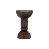 Bijzettafels<WOOOD Bijzettafel Emel Donkerbruin - Ø 46 cm